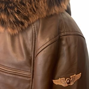 New Zealand lamb leather men jacket